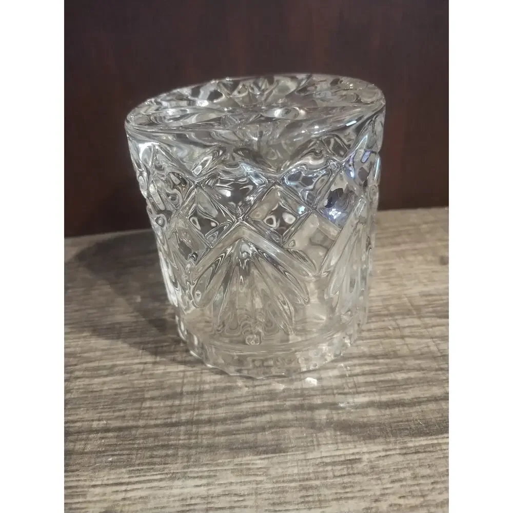Crystal Biscuit Jar, Covered Candy Dish, Elegant Cut Design, Pretty Home Gift